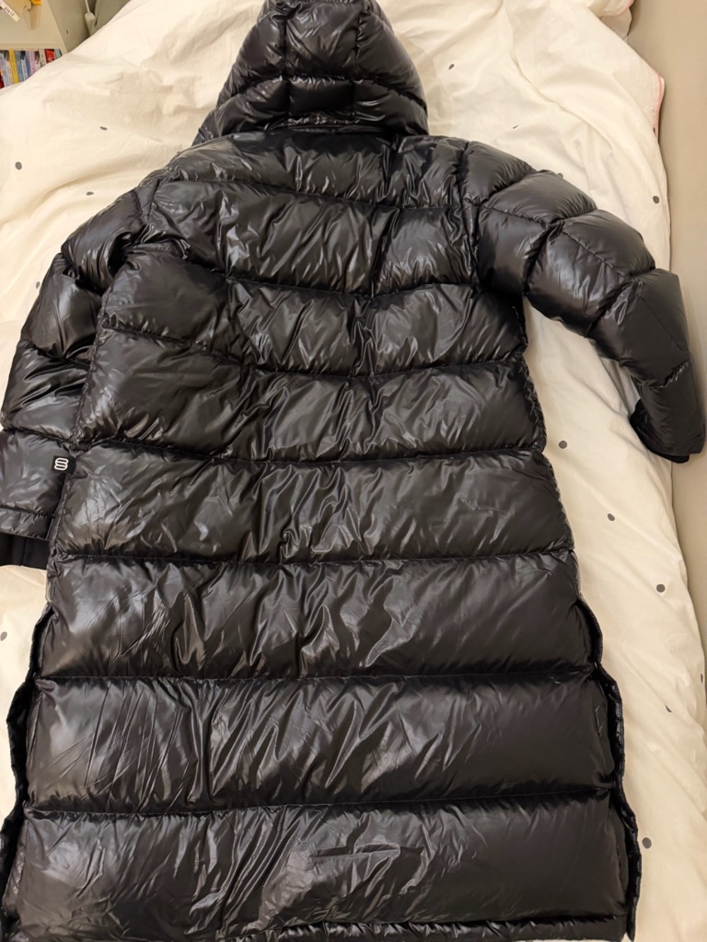 Aritzia Super Puff Black Long Puffer Coat size XL - Picture 6 of 8